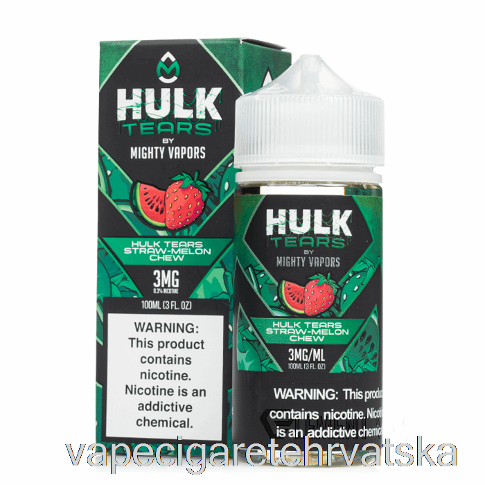 Vape Cigareta Hulk Tears Straw Melon Chew - Hulk Tears - 100ml 3mg